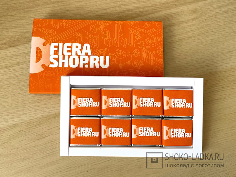 Коробка-пенал на 8 шоколадных плиток 5гр.